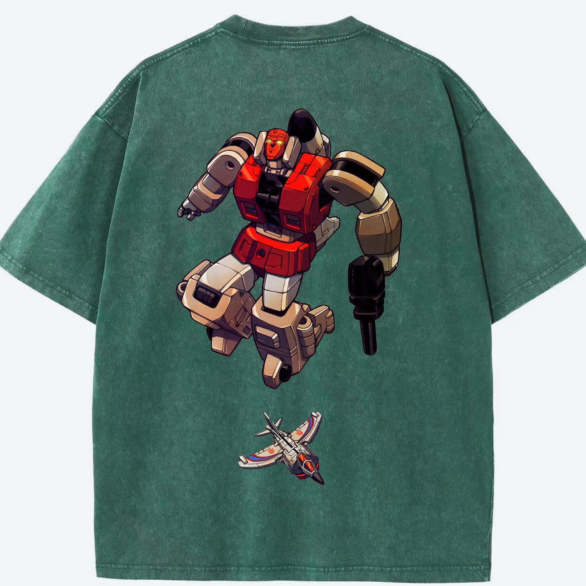 （画像用）  綿100% ヴィンテージ風 半袖Tシャツ（背面プリント）